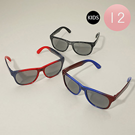 12PCS - Kids Spider Web Classic Wayfarer Sunglasses