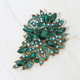 Crystal Bouquet Pin Brooch / Pendant