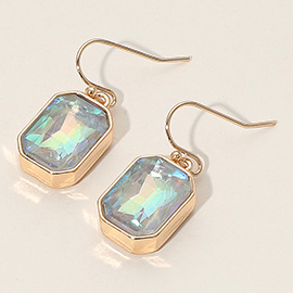 Iridescent Faceted Drop Dangle Earrings