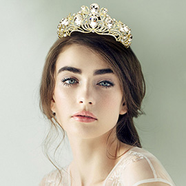 Teardrop Crystal Rhinestone Tiara