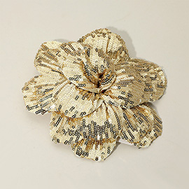 Sequin Flower Pin Brooch / Hair Clip / Hair Band / Bracelet