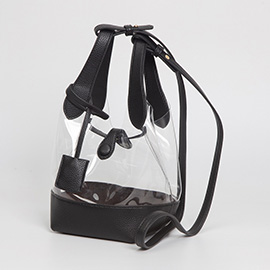 Transparent Bucket Shoulder Bag / Crossbody Bag
