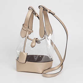 Transparent Bucket Shoulder Bag / Crossbody Bag