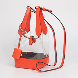 Transparent Bucket Shoulder Bag / Crossbody Bag