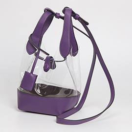 Transparent Bucket Shoulder Bag / Crossbody Bag