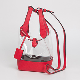Transparent Bucket Shoulder Bag / Crossbody Bag