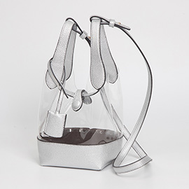 Transparent Bucket Shoulder Bag / Crossbody Bag