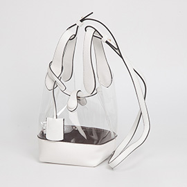 Transparent Bucket Shoulder Bag / Crossbody Bag