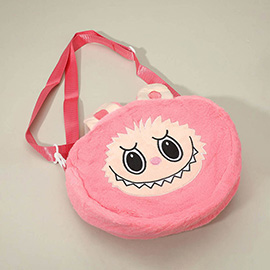 Kids Plush Monster Bunny Character Crossbody Bag