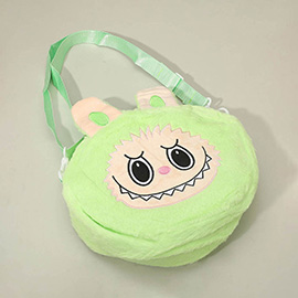 Kids Plush Monster Bunny Character Crossbody Bag