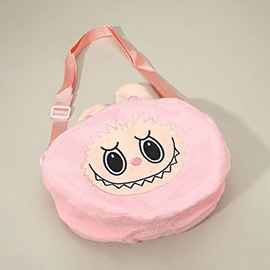 Kids Plush Monster Bunny Character Crossbody Bag