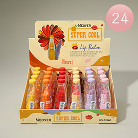 24PCS - FUn Bottle Design Super Cool Lip Balm