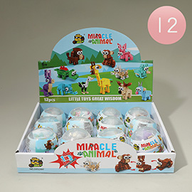 12PCS - Kids Miracle Animal Building Toys