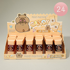 24PCS - Hold Morning Candy Shaped Lip Gloss
