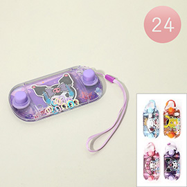 24PCS - Kids Cartoon Character Printed Water Ring Toss Game Toys
