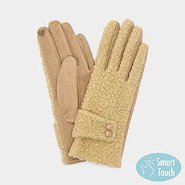 Boucle Textured Smart Touch Gloves