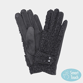 Boucle Textured Smart Touch Gloves