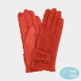 Boucle Textured Smart Touch Gloves
