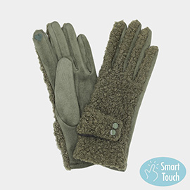 Boucle Textured Smart Touch Gloves