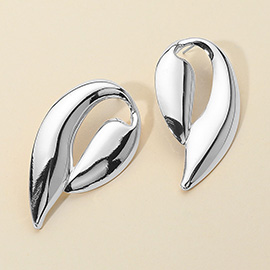 Abstract Teardrop Statement Earrings