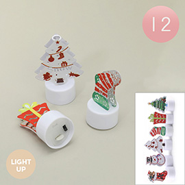 12PCS - Light Up Decorative Christmas LED Candle Lights