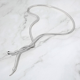 Snake Head Adjustable Statement Necklace