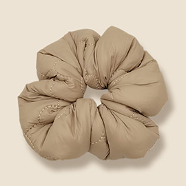 Flower Quilted Padded Scrunchie