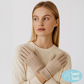 Classic Knit Winter Touch Smart Gloves