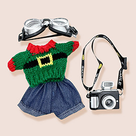 Mini Doll Holiday Aviator Outfit Set