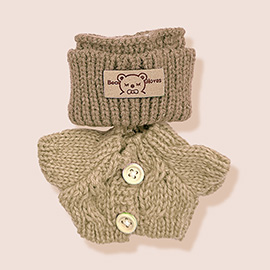 Mini Doll Knitted Sweater Headband Outfit Set