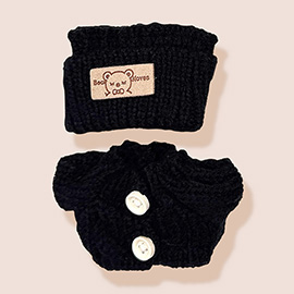 Mini Doll Knitted Sweater Headband Outfit Set