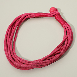 Bold Multi Strand Cord Necklace