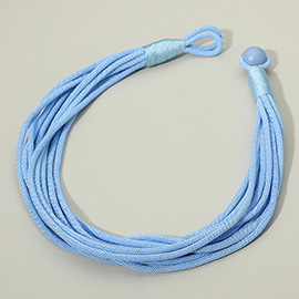Bold Multi Strand Cord Necklace