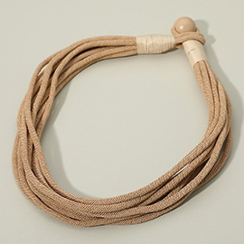 Bold Multi Strand Cord Necklace