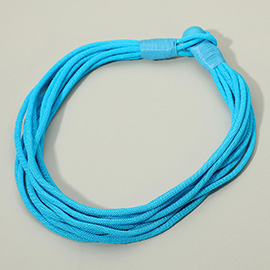 Bold Multi Strand Cord Necklace