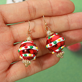 Christmas Ornament Dangle Earrings