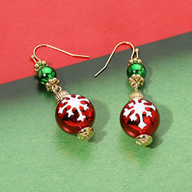 Holiday Ornament Drop Dangle Earrings