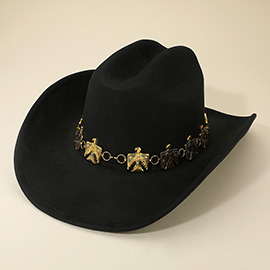 Western Eagle Concho Band Cowboy Fedora Hat