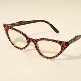 Halloween Crystal Cat Eyes Reading Glasses
