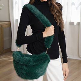 Fluffy Faux Fur Crossbody Bag / Shoulder Bag