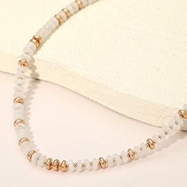 Multi Resin Beaded Necklace