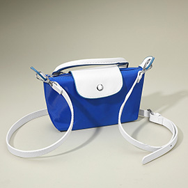 Compact Two Tone Handbag Crossbody Bag
