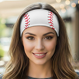 Baseball Game Day Sporty Print Stretch Headband