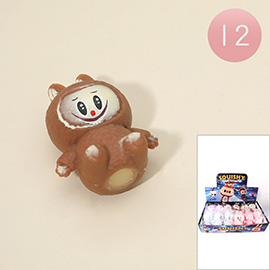 12PCS - Monster Bunny Character Stress Relief Squishy Toy