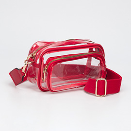Transparent Rectangular Crossbody Bag