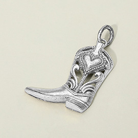 Western Cowboy Boot Pendant Charm