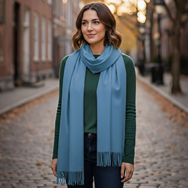 Solid Cashmere Blend Soft Wrap Shawl Scarf