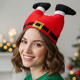 Plush Santa Chimney Christmas Hat