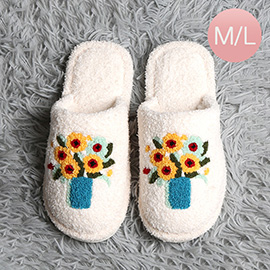 Painting Embroidered Soft Home Indoor Floor Slippers
