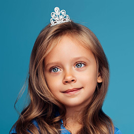 Teardrop Stone Cluster Rhinestone Paved Mini Tiara